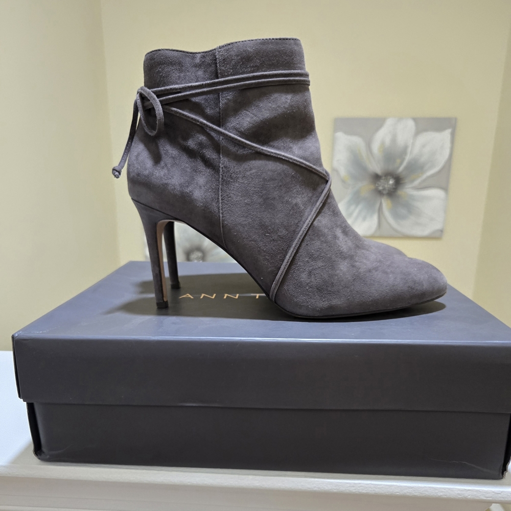 Ann Taylor Gray Ankle Boots